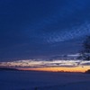 吹雪の後の夕焼け in Wisconsin (3)