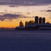 吹雪の後の夕焼け in Wisconsin (1)