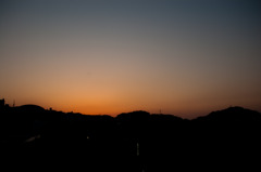 夕暮れ