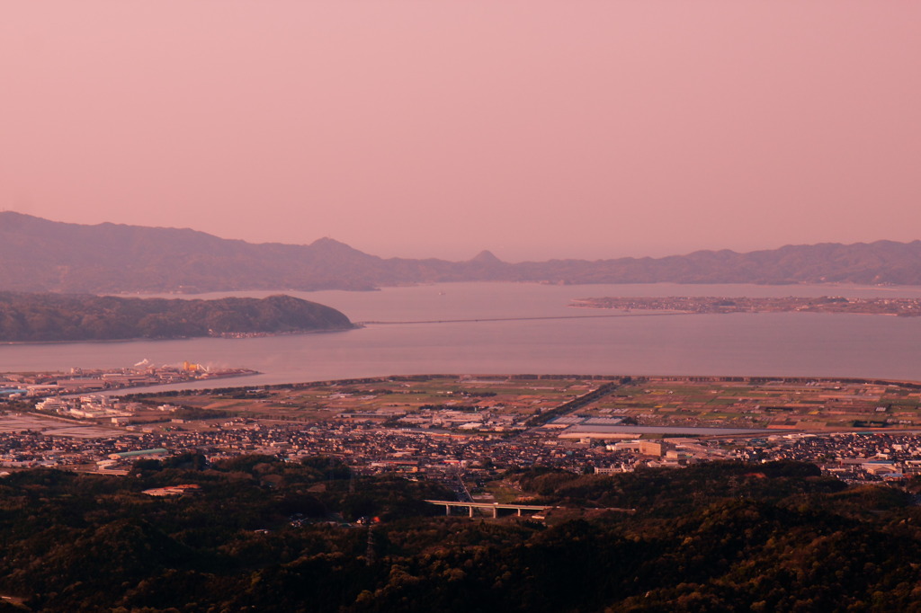 わが故郷の夕景(^^)