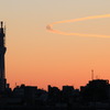 元旦の空にかかるリボン