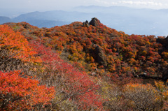 紅葉の山