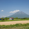 羊蹄山のある風景