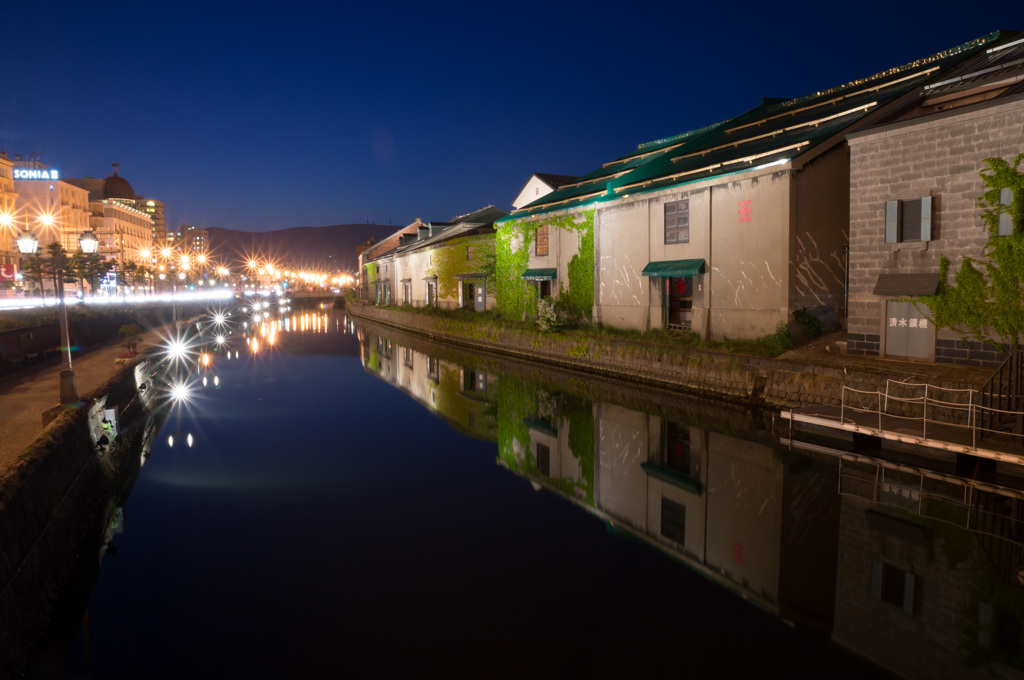 小樽運河の夜景