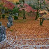 枯れ葉と枯山水