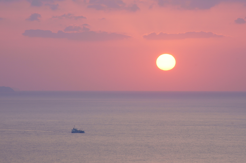 夕日