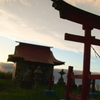 稲荷神社の夕景