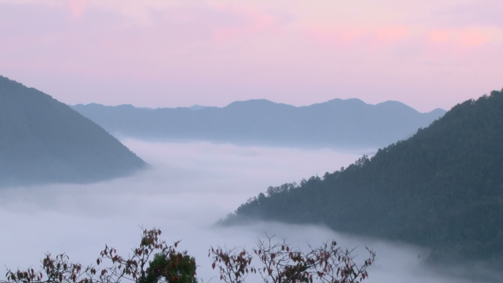 立雲峡からの雲海