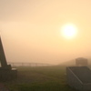 納沙布岬　霧幻の太陽２
