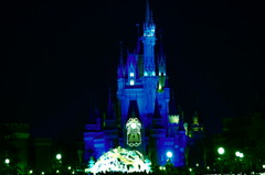 the Cinderella Castle　in the night