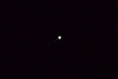 木星とガリレオ衛星（拡大）