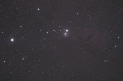 ペルセウス座の淡い散光星雲