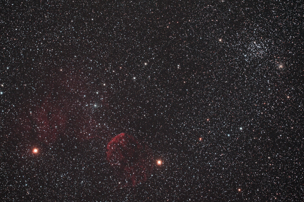 M35とクラゲ星雲