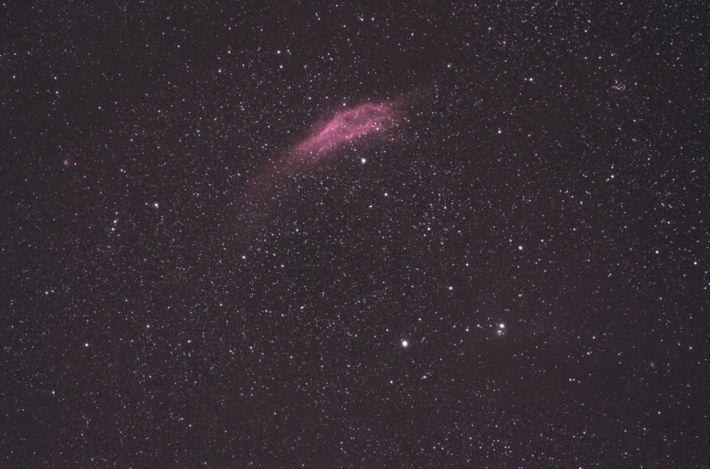 カリフォルニア星雲付近