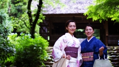 紫陽花寺に華二つ