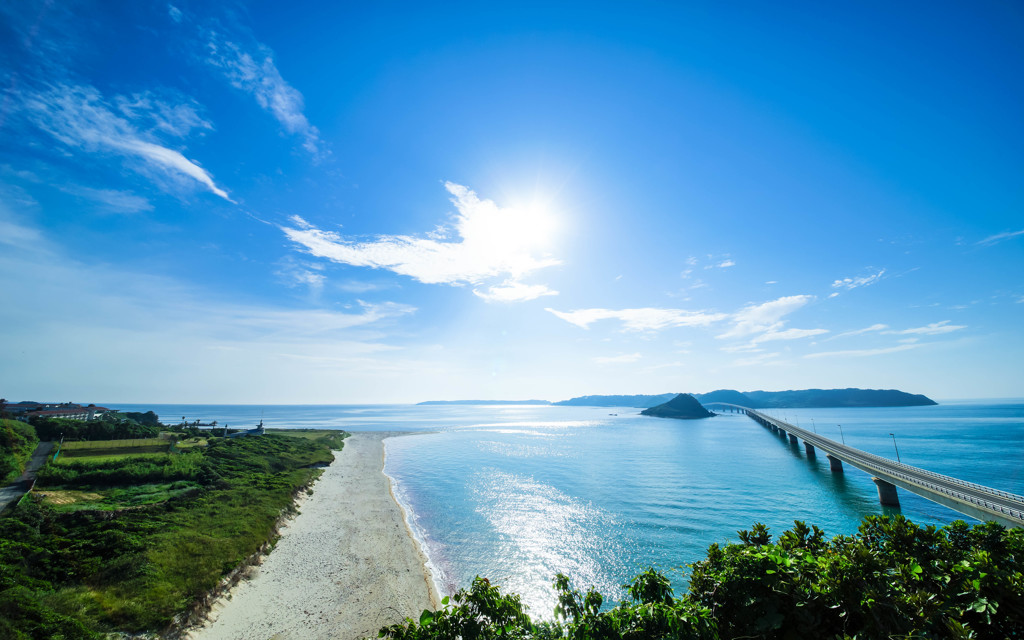 Calm blue sea