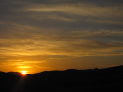 the sun is smiling to us