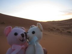 he gave her a kiss...