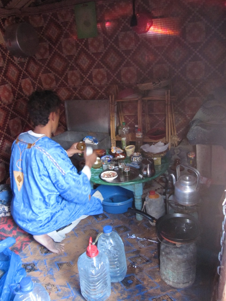 hassan was making our breakfast