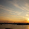 お台場　the SOHO屋上からの夕日