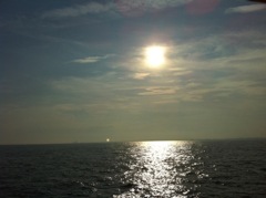 もう少しで夕日