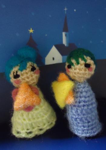 ひこぼし　おりひめ指人形