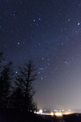 街と夜空