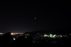 静岡の田舎から見る夜景
