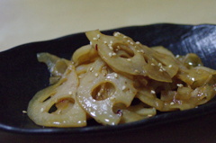 蓮根のキンピラ。