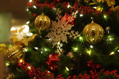 新宿NSビルのクリスマスツリー。