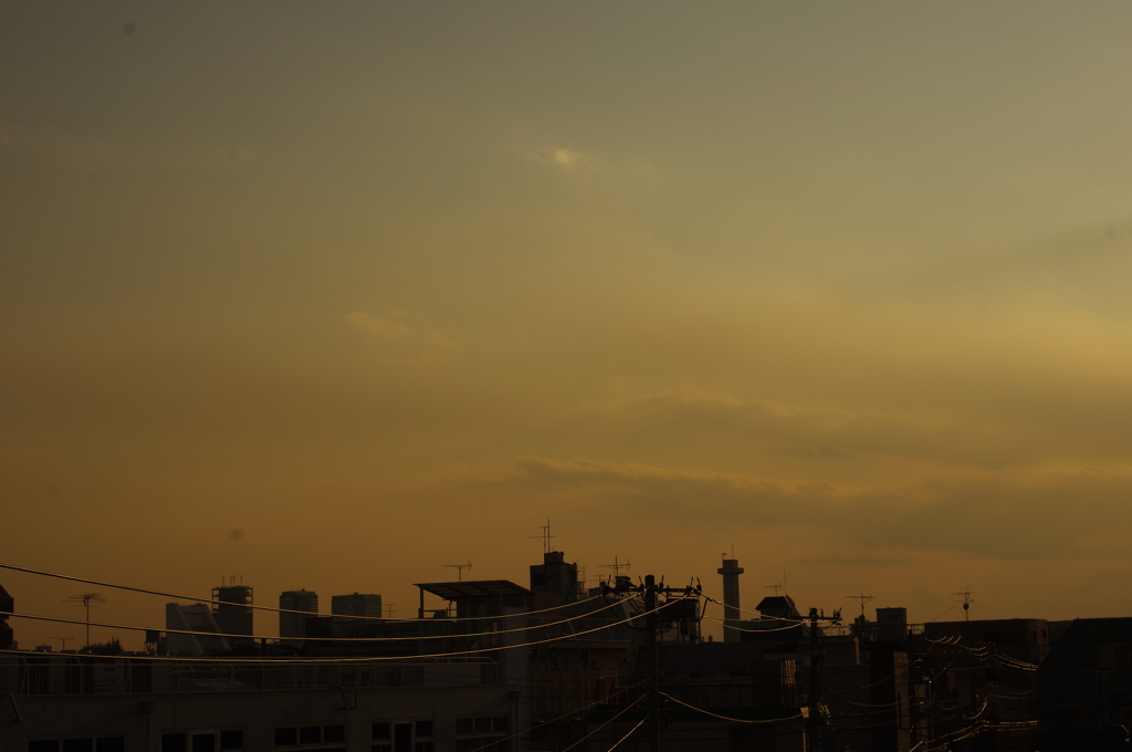 夕暮れ。2