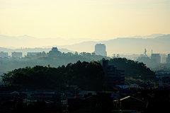 松江百景　天守閣の秋