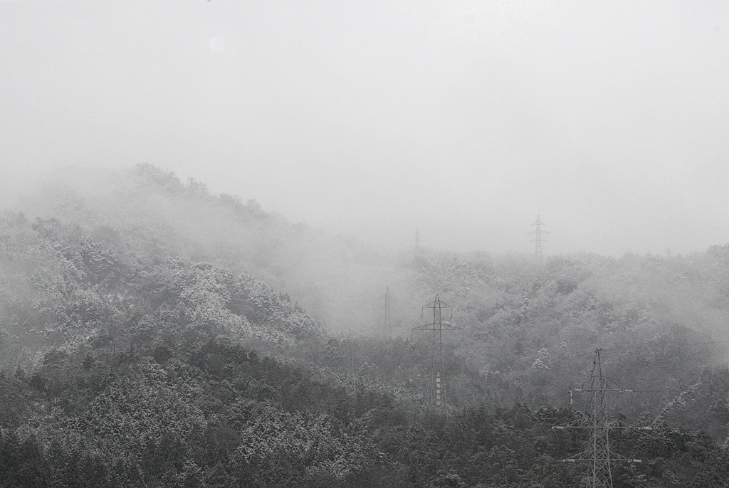 松江百景　松江北山雪景色　1