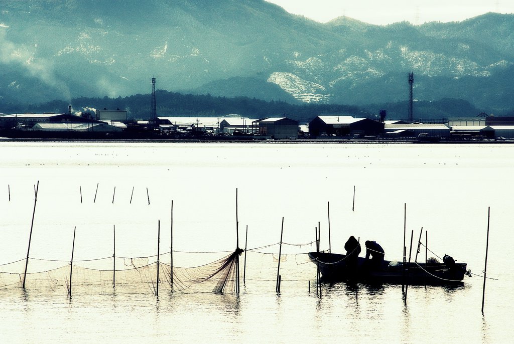 松江百景　湖上の営み　中海