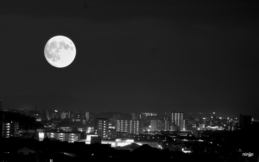 松江百景　今月今夜のこの月を