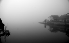 松江百景　霧の朝　宍道湖３