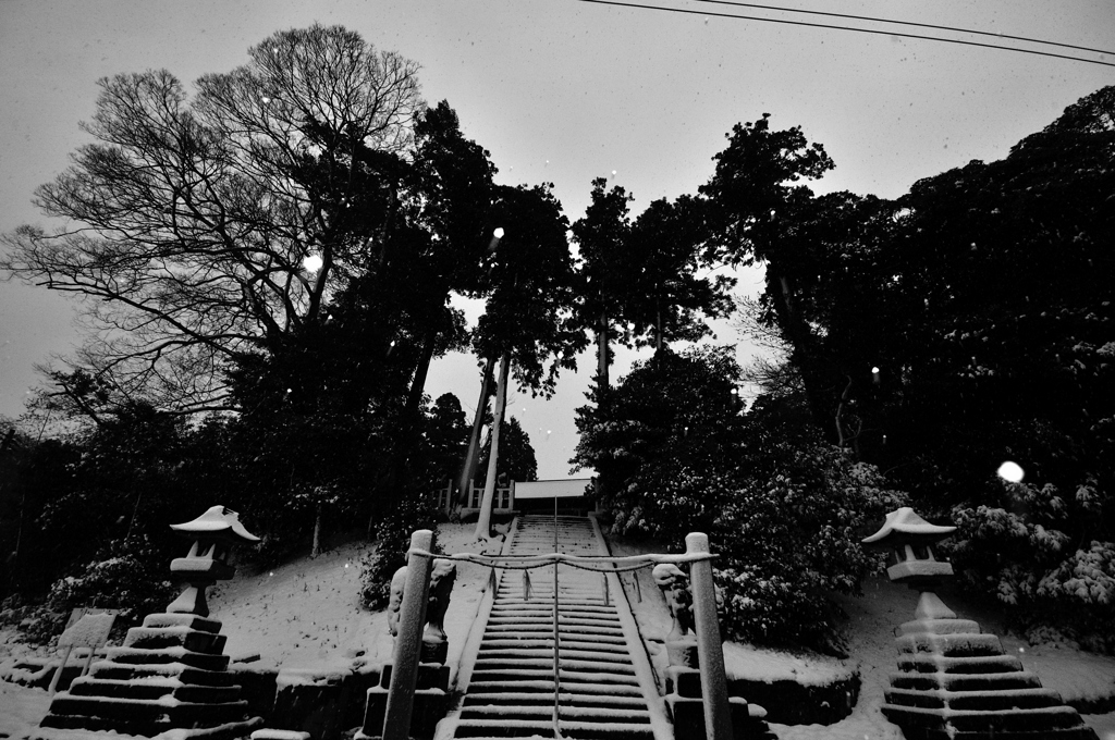 松江百景　名残り雪　7