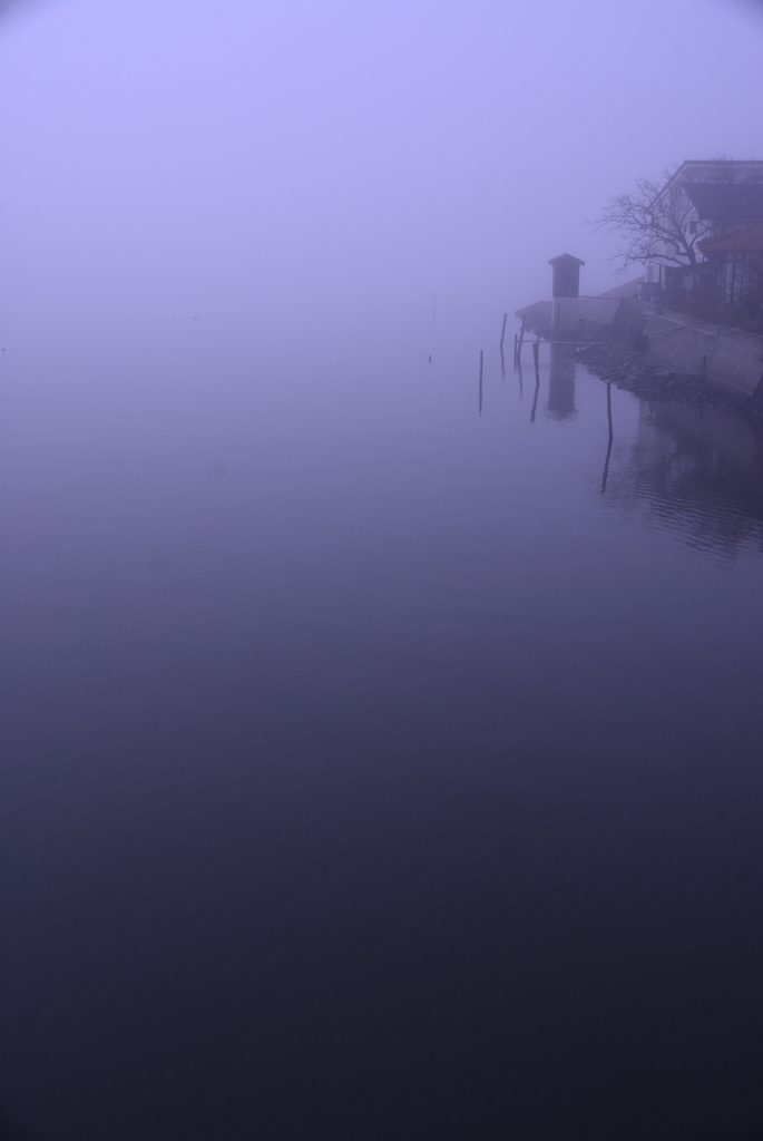 松江百景　霧の朝　宍道湖２