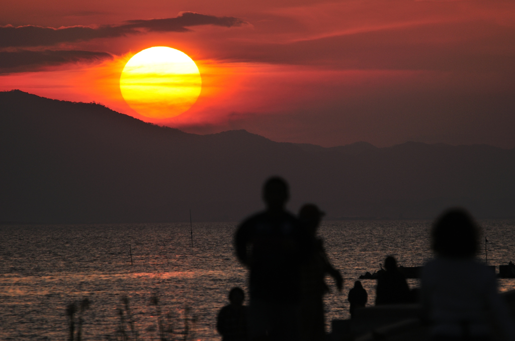 ninjinの松江百景　夕陽　宍道湖 2