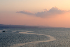 松江百景　宍道湖夕景