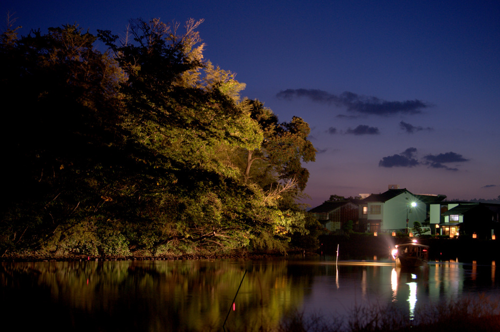 松江百景　水燈路　堀川遊覧