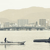 松江百景　朝の漁　宍道湖