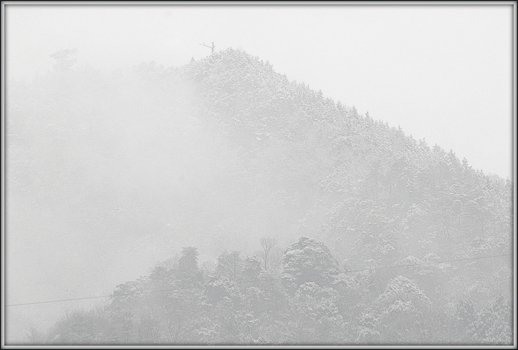 松江百景　松江北山雪景色　2