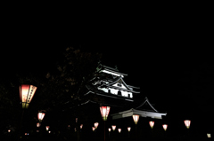 松江百景　城の桜　３
