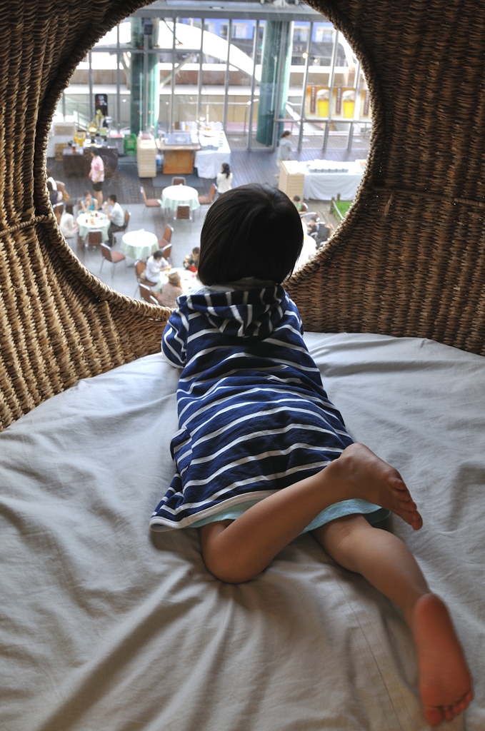 Overlooking the beergarden 