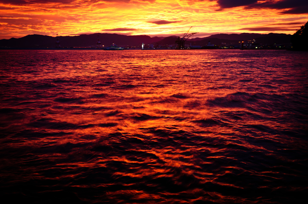Sunset     - sea -