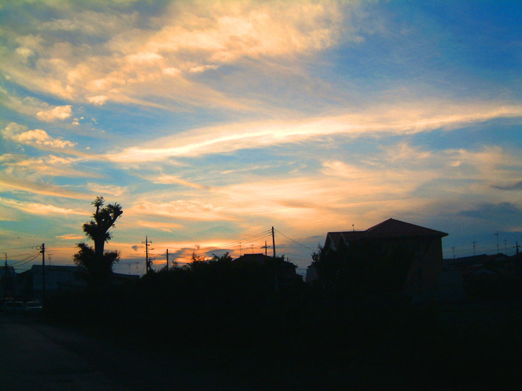 秋の夕暮れ