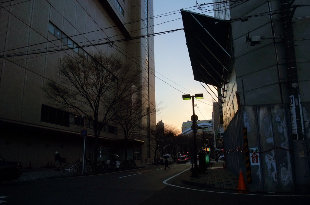 夕暮れの街１