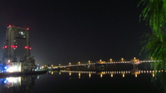 宍道湖　夜景　