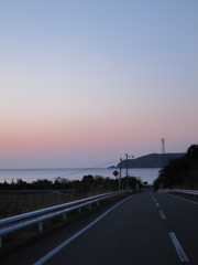 長門の夕暮れ